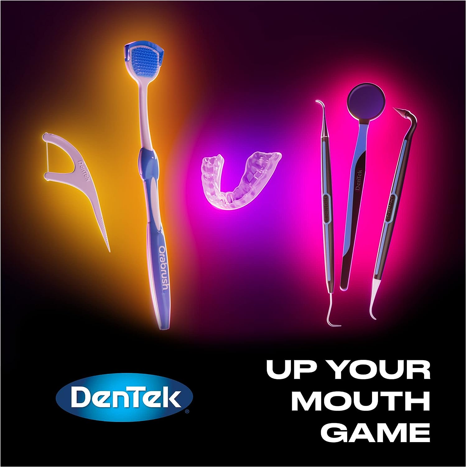 DenTek Slim Brush Interdental Cleaners  Brushes Between Teeth  Extra Tight Teeth  Mouthwash Blast Flavor  32 Count (packaging may vary)
