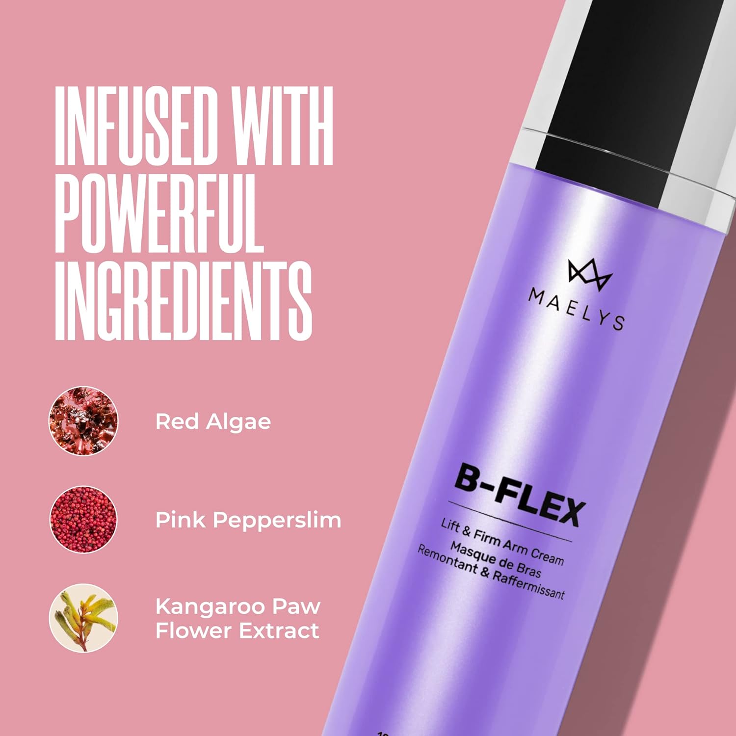 MAELYS B-FLEX Lift and Firm Arm Cream, 100ml Purple