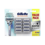 Gillette Men's Skinguard Razor Blades (Pack of 8)