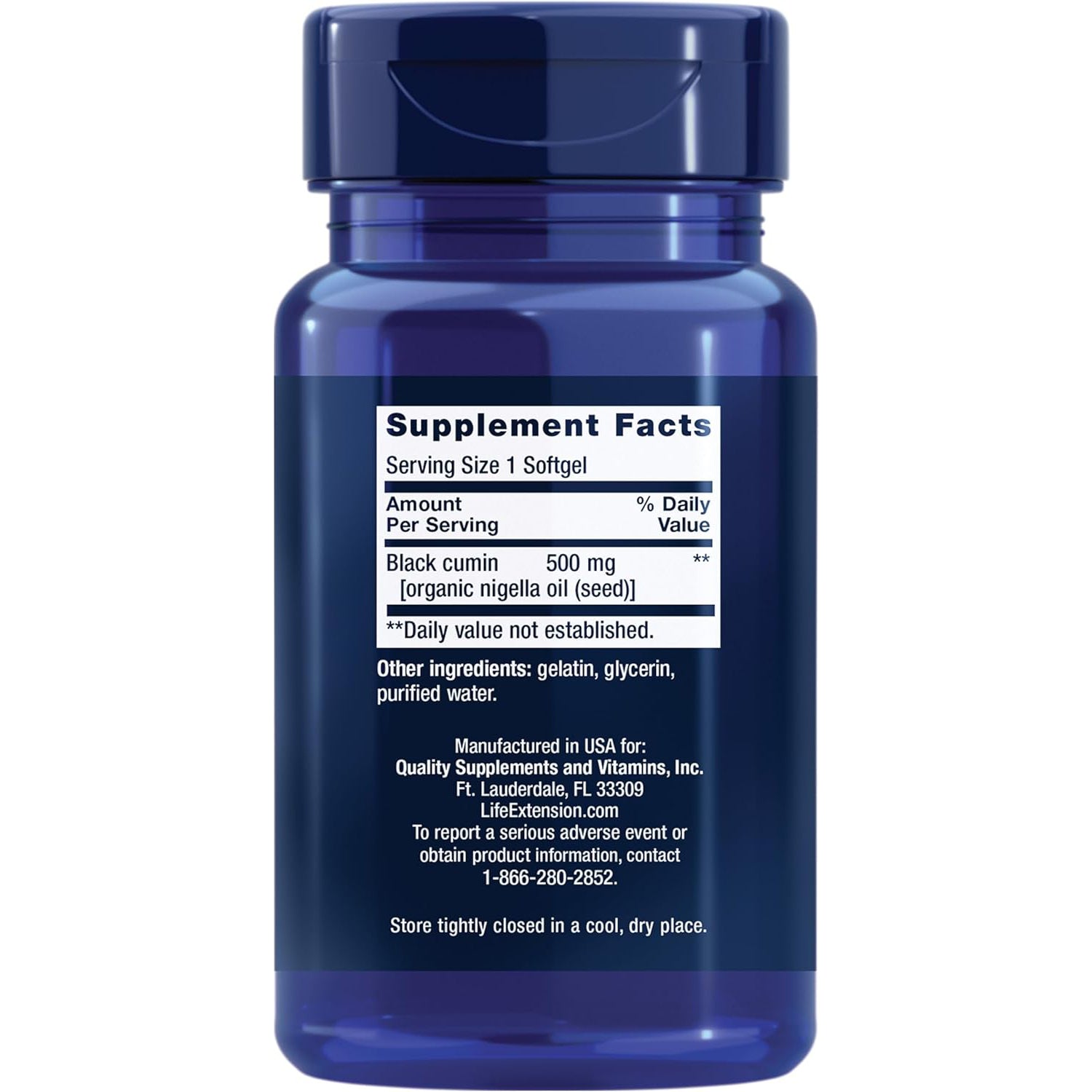 Life Extension Black Cumin Seed Oil, 60 softgels