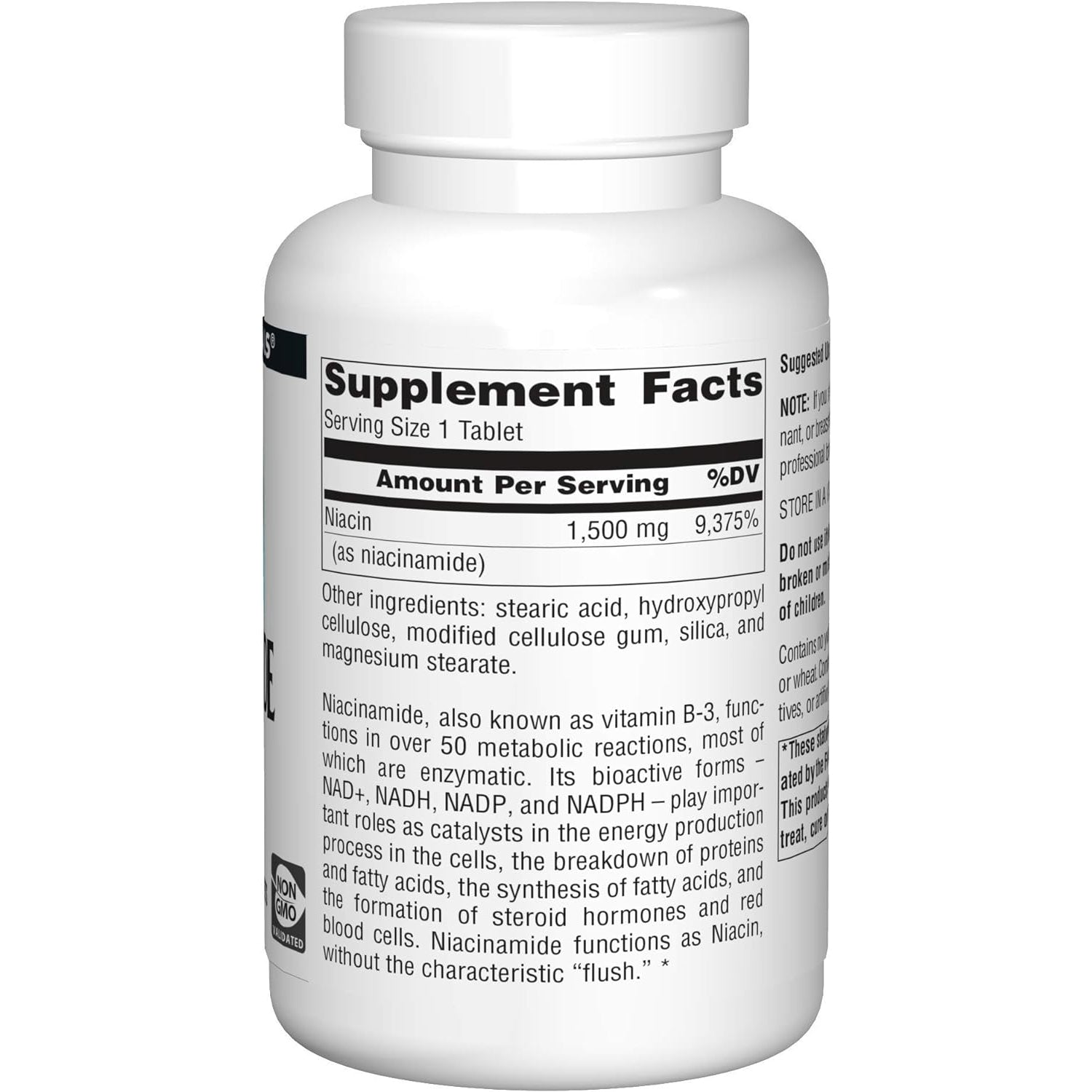 Source Naturals Niacinamide B-3, 100 Tabs 1500 mg