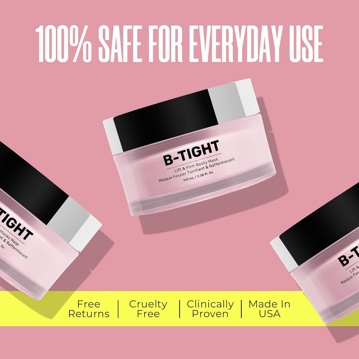 MAELYS B-TIGHT Cellulite Removal Cream - Anti Cellulite Skin Firming Treatment for Butt & Thighs, Lifts & Firms 100ml