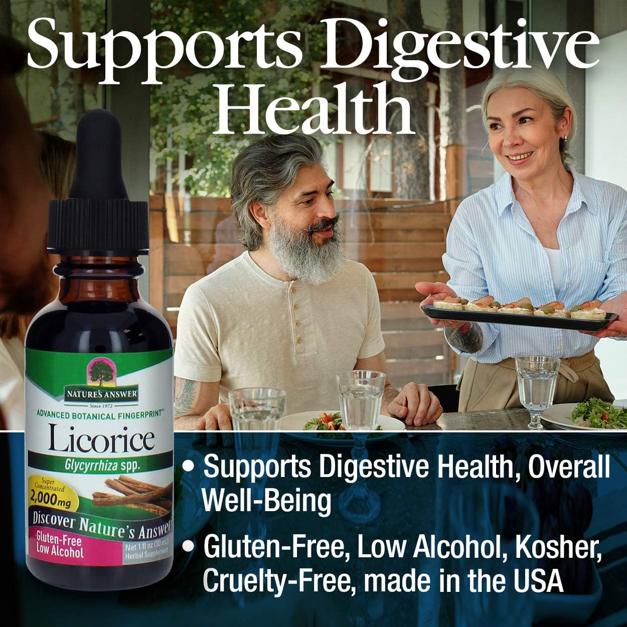 Nature's Answer Licorice Root, ORGANIC, 1 OZ