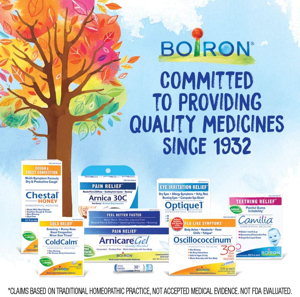 Boiron StressCalm for Relief of Stress, Anxiousness, Nervousness, Irritability, and Fatigue - 60 Count