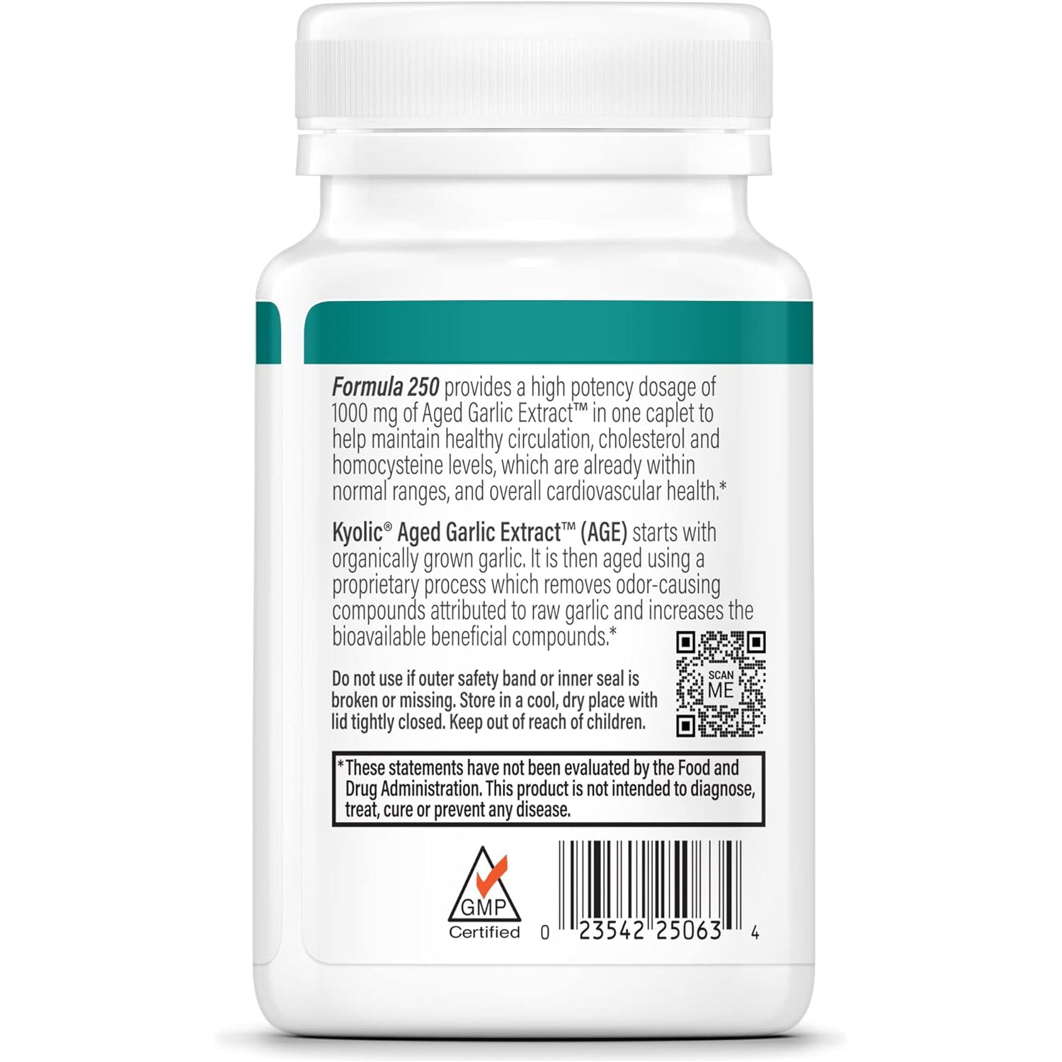 Kyolic Aged Garlic Extract One Per Day Cardiovascular Supplement, 30 Vegetarian Capsules