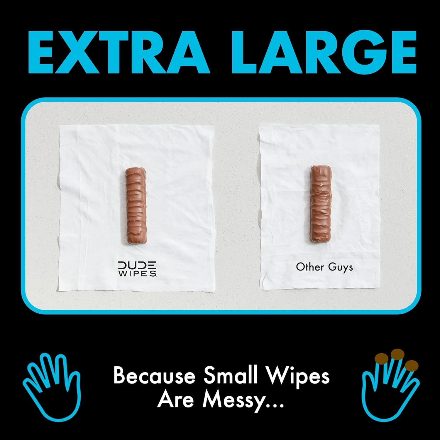 DUDE Wipes Flushable Wet Wipes Dispenser (3 Packs 48 Wipes), Unscented Wet Wipes with Vitamin-E & Aloe for at-Home Use, Septic and Sewer Safe