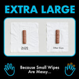 DUDE Wipes Flushable Wet Wipes Dispenser (3 Packs 48 Wipes), Unscented Wet Wipes with Vitamin-E & Aloe for at-Home Use, Septic and Sewer Safe