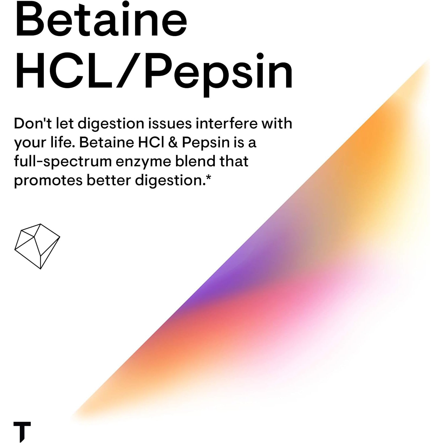 Thorne Research - Betaine HCL & Pepsin - Digestive Enzymes for Protein Breakdown and Absorption - 225 Capsules
