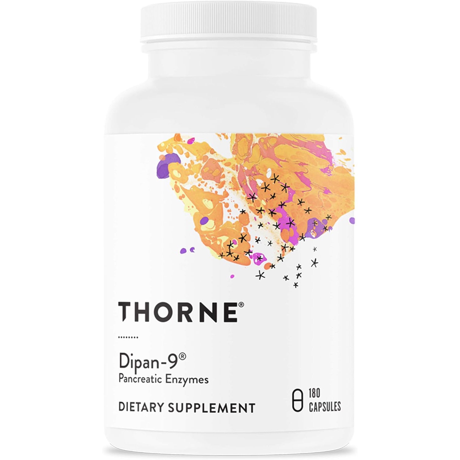 Thorne Research - Dipan-9 - Pancreatic Enzymes for Digestive Support - 180 Capsules