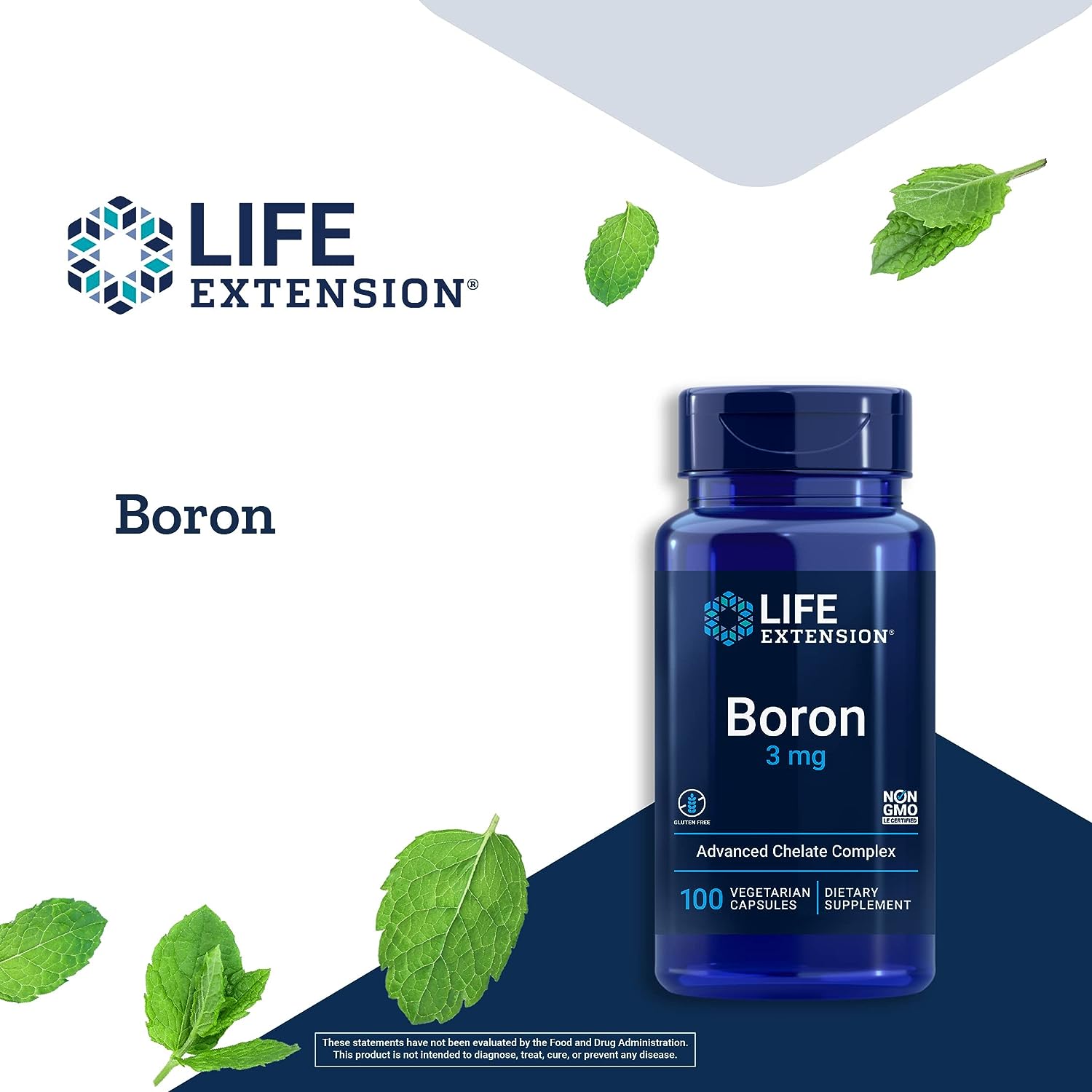 Life Extension, Boron, 3 mg, 100 Vegetarian Capsules