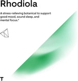 Thorne Research - Rhodiola - Botanical Supplement for Stress Relief - Enhances Mood, Sleep, and Mental Focus - 60 Capsules