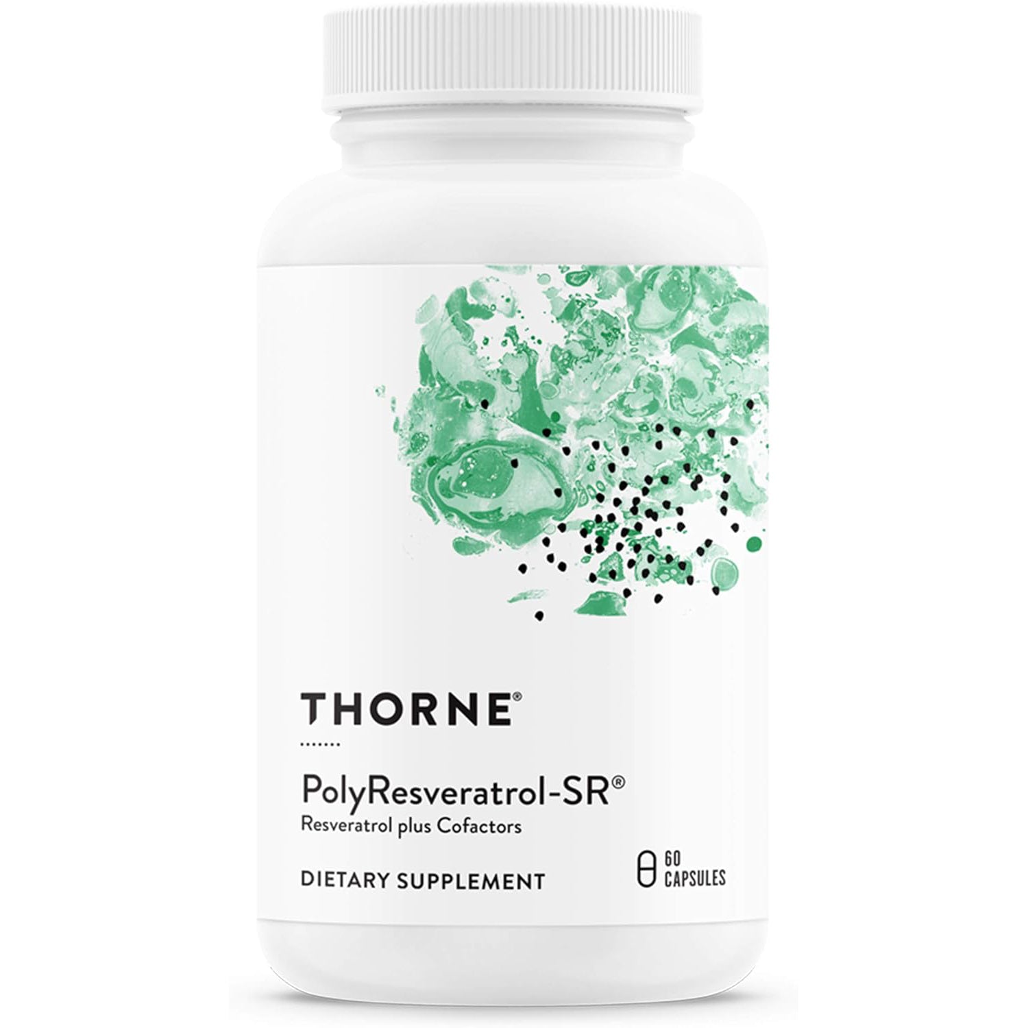 Thorne Research - PolyResveratrol-SR - Trans-Resveratrol Supplement for Healthy Aging - 60 Capsules