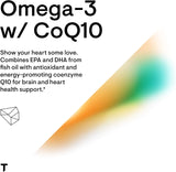 Thorne Research - Omega-3 with CoQ10 - Omega-3 Fatty Acids Supplement with CoQ10 - EPA and DHA - 90 Gelcaps