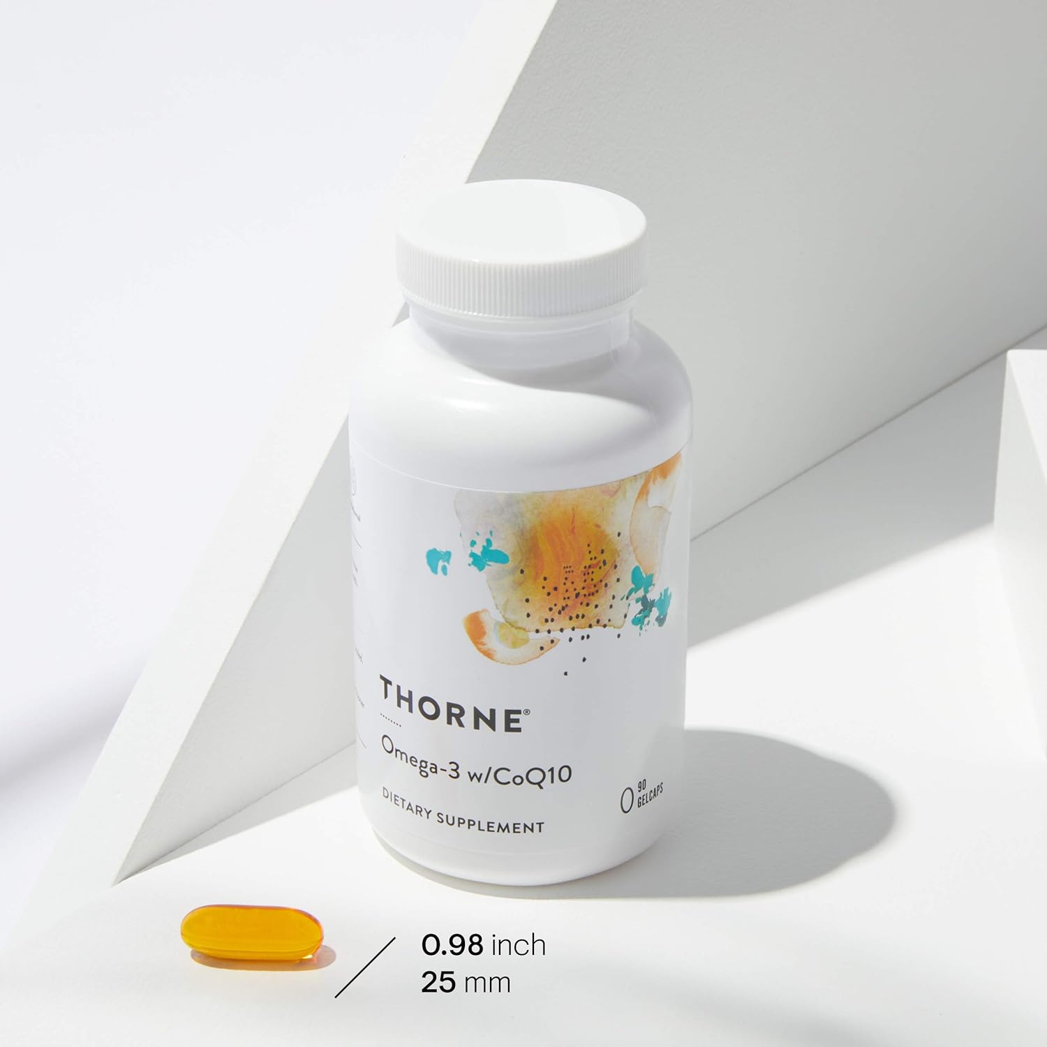 Thorne Research - Omega-3 with CoQ10 - Omega-3 Fatty Acids Supplement with CoQ10 - EPA and DHA - 90 Gelcaps