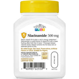21st Century Niacinamide 500 mg Prolonged Release Tablets, 110 Count