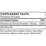 Thorne Research - Chromium Picolinate - Chromium Supplement to Aid Metabolism of Carbs and Sugar - 60 Capsules