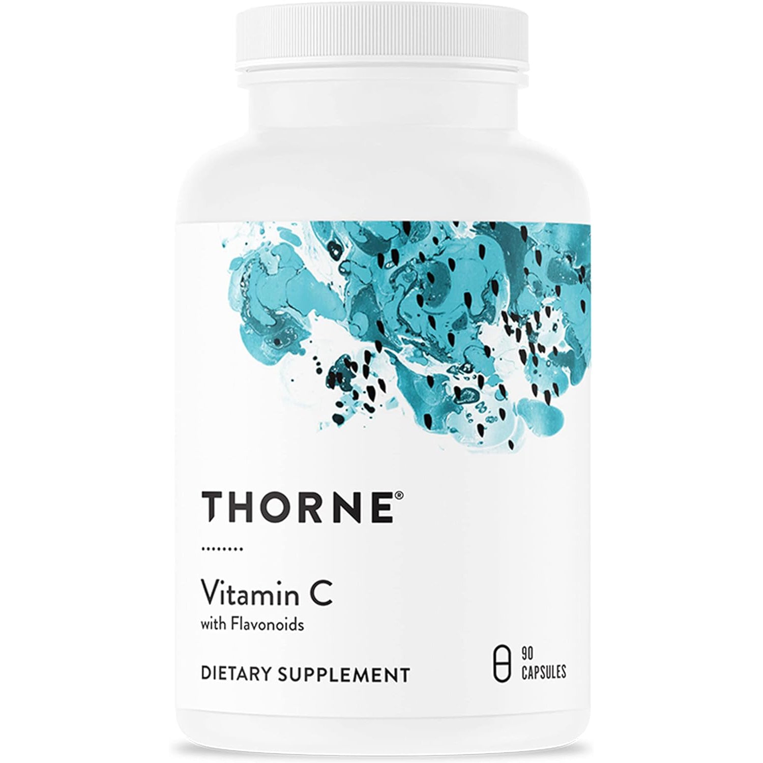 Thorne Research - Vitamin C with Flavonoids - Blend of Vitamin C and Citrus Bioflavonoids from Oranges, The Way They're Found Together in Nature - 90 Capsules