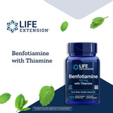 Life Extension Benfotiamine w Thiamine 120 vegetarian capsules