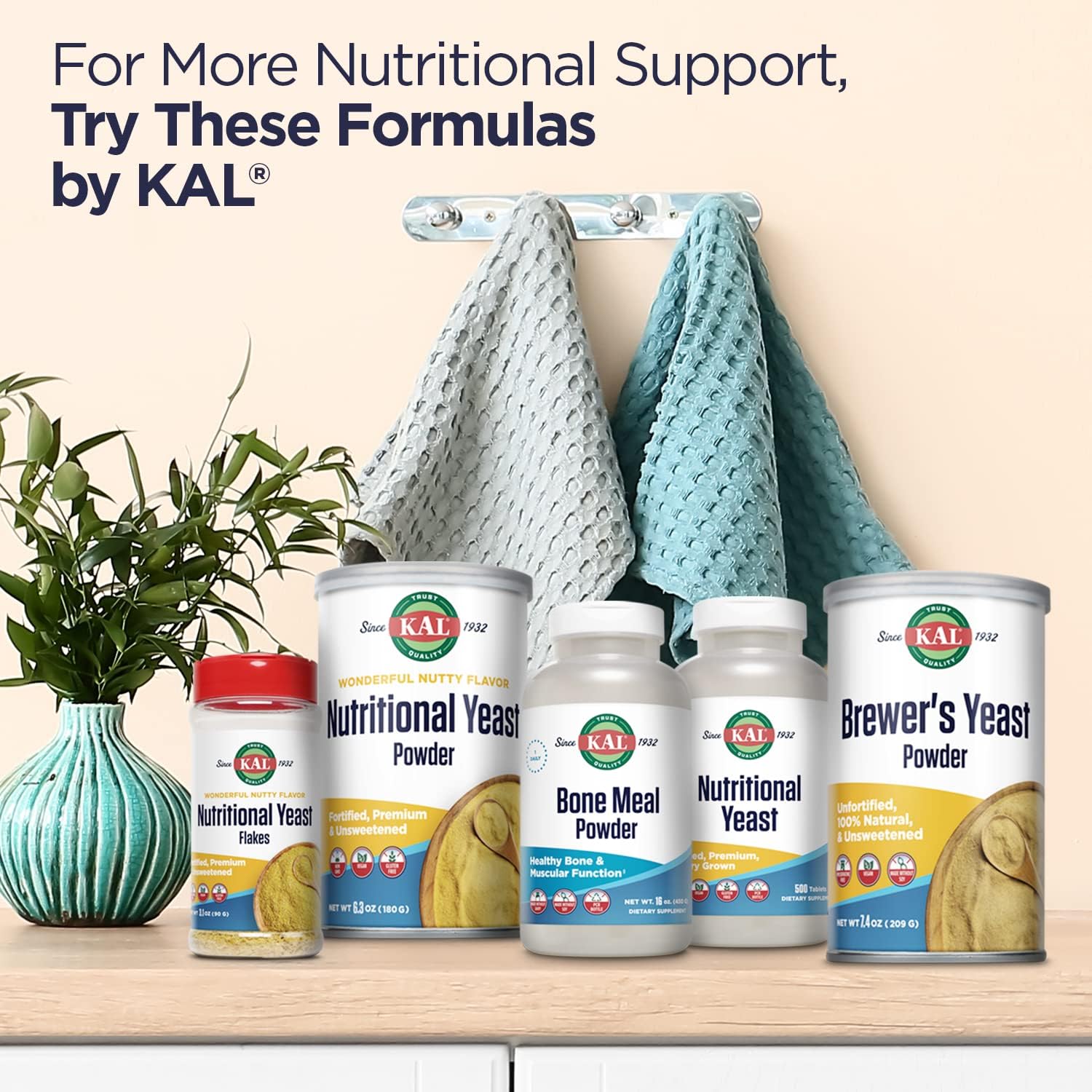 KAL Nutritional Yeast, 500 Count