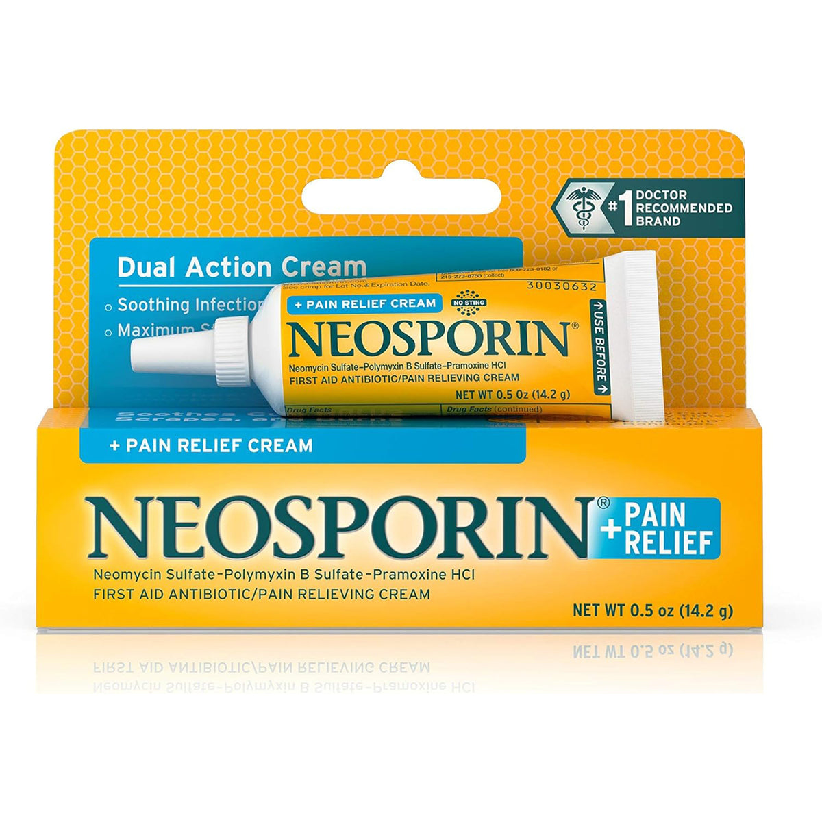 Neosporin + Pain Relief Dual Action Cream, .5 Oz