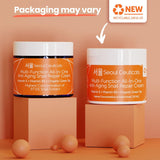 Seoul Ceuticals Korean Skin Care Snail Repair Cream Moisturiser - 97.5% Snail Mucin Extract - All In One Recovery Power For The Most Effective Korean Beauty Routine - 60ml