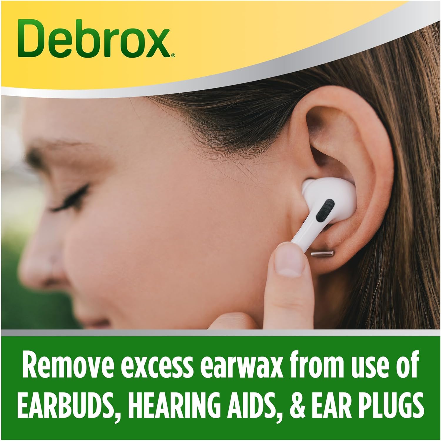 Debrox Earwax Removal Aid Drops  Safely and Gently Cleanses Ear  0.5 FL OZ
