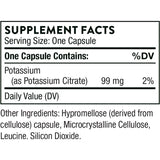 Thorne Research - Potassium Citrate - Highly-Absorbable Potassium Supplement for Kidney, Heart, and Skeletal Support - 90 Capsules