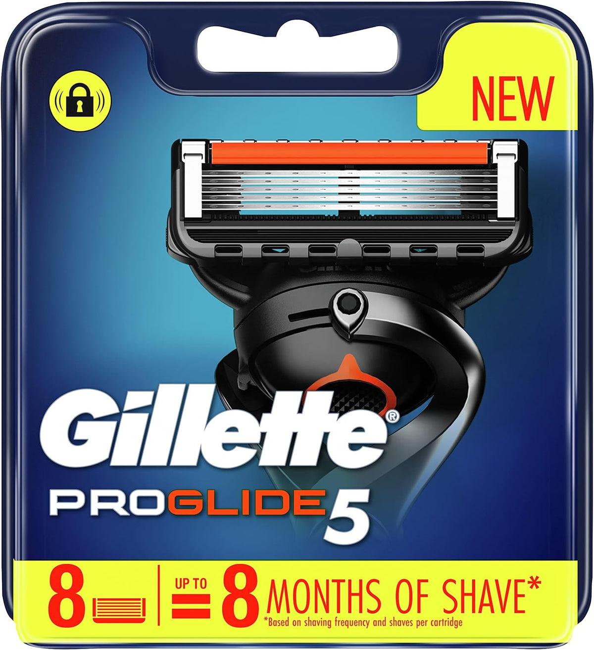Gillette Fusion Proglide Manual Razor Blades, 8 Count
