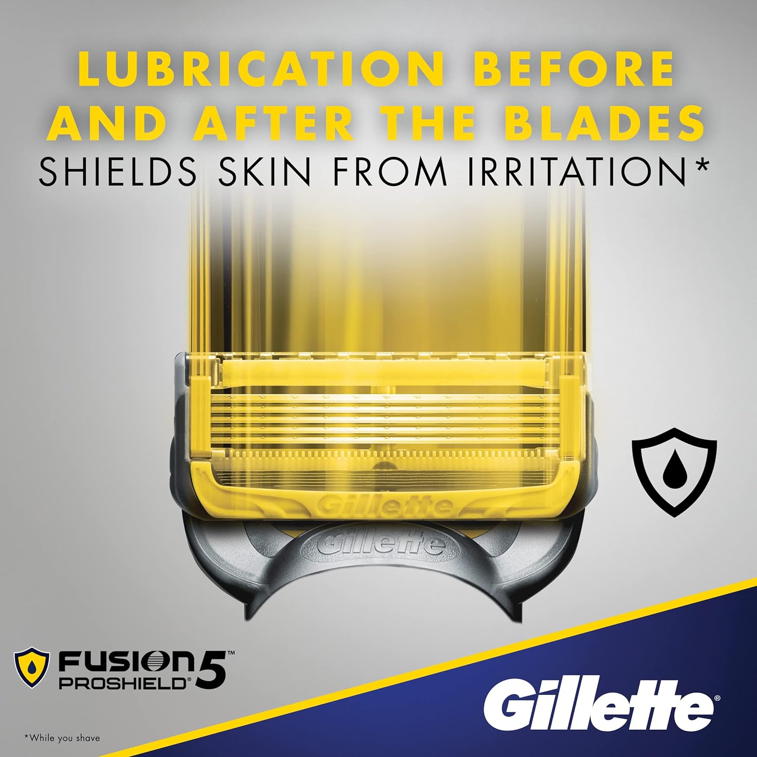 Gillette Fusion Proshield Men's Fusion Razor Blade Refills, 4 Pack