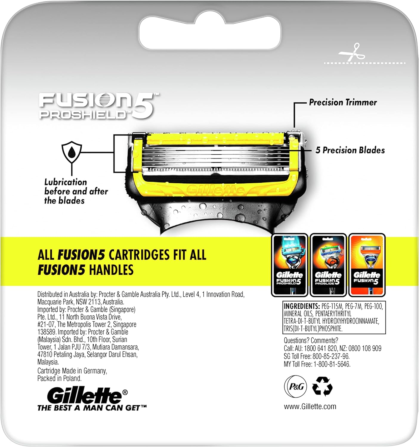 Gillette Fusion5 Proshield Cartridges 8 Pack