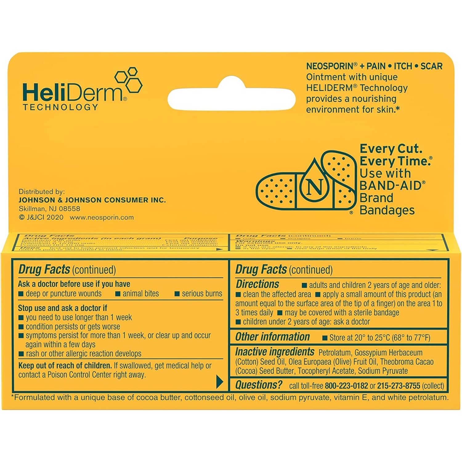 Neosporin Pain Itch Scar Antibiotic Ointment for Infection Prevention and Pain Relief, .5 oz