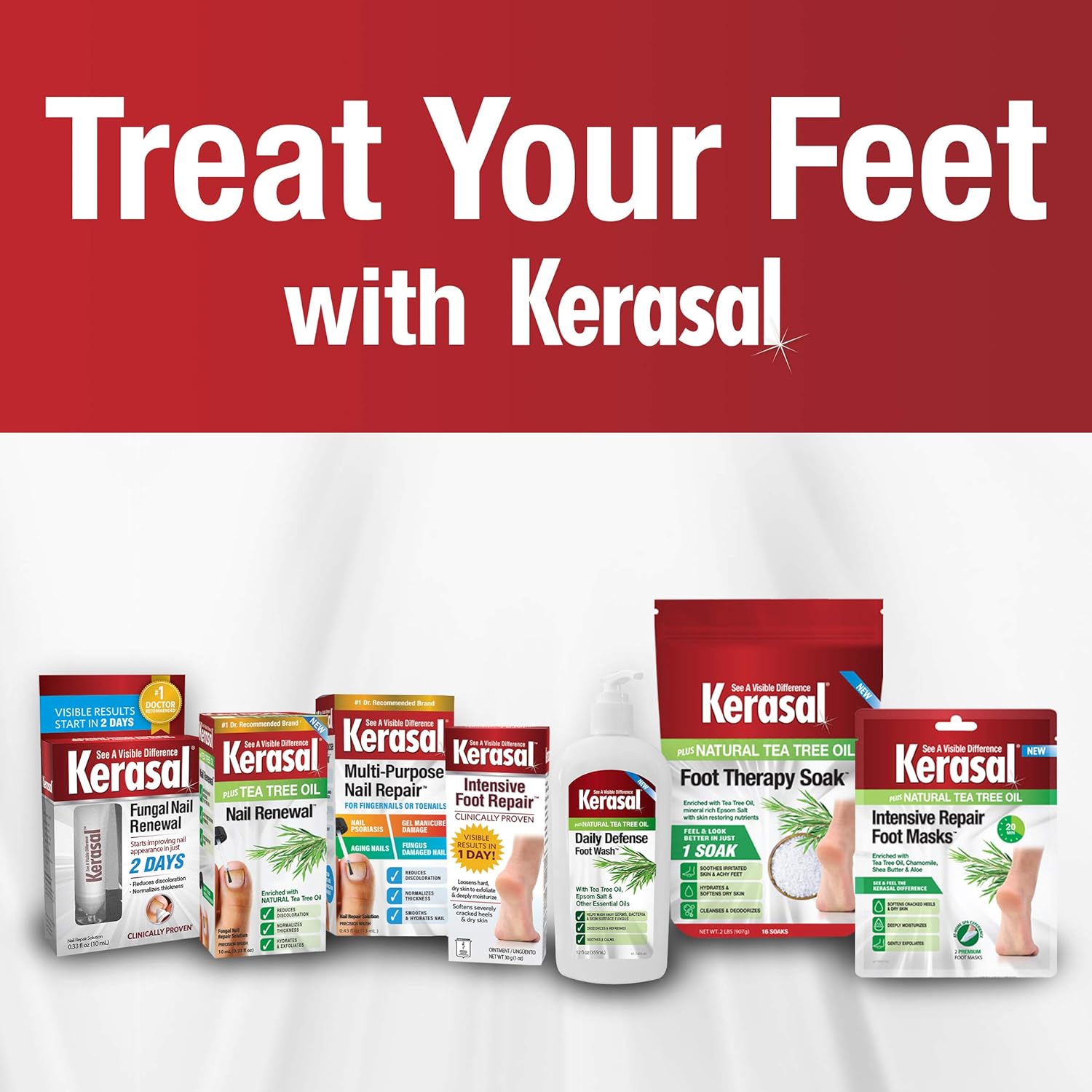 Kerasal Intensive Foot Repair, Deeply Moisturizes - Visible results in just 1 day, 1 oz