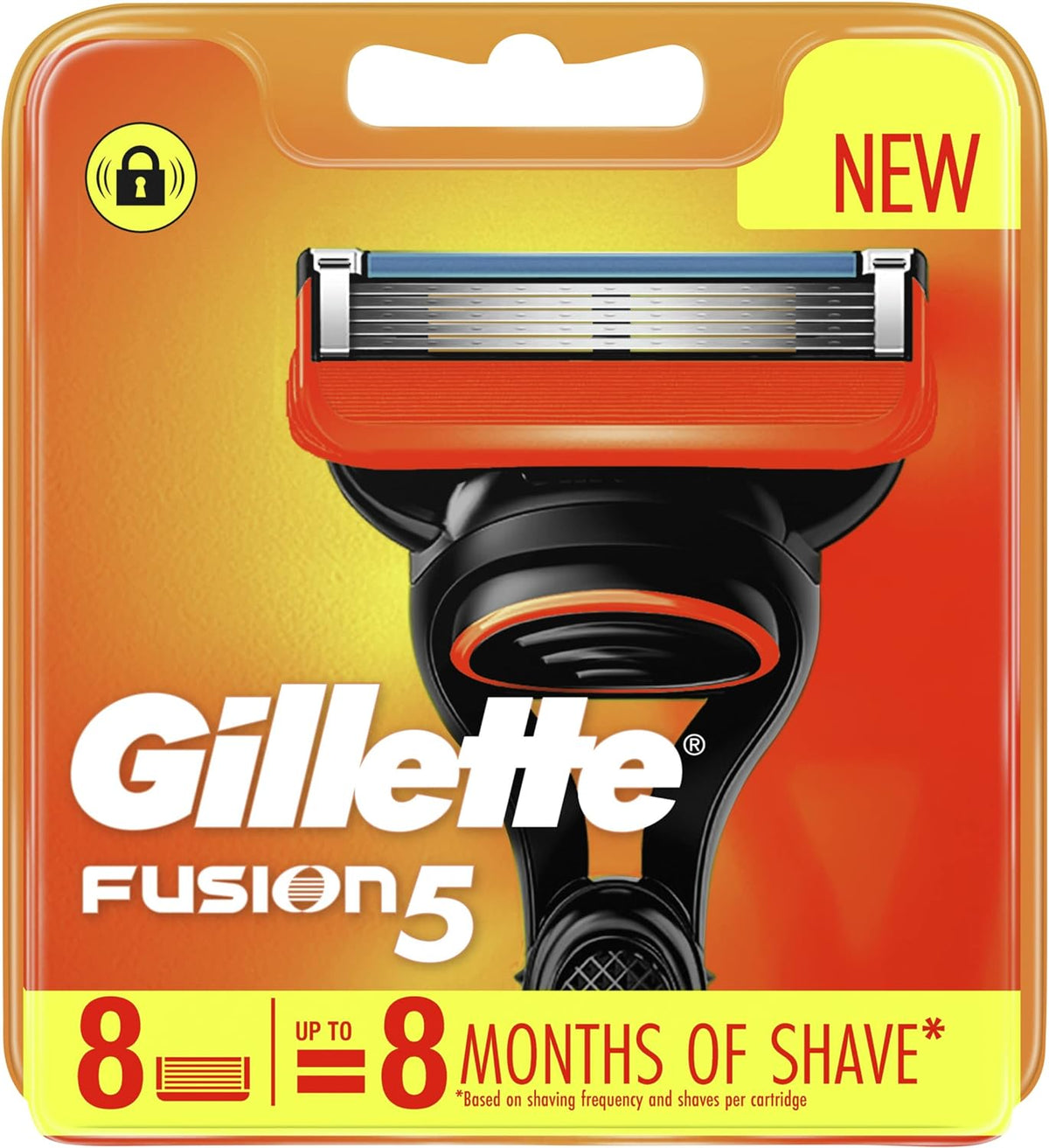 Gillette Fusion Manual Razor Blades, 8 Count