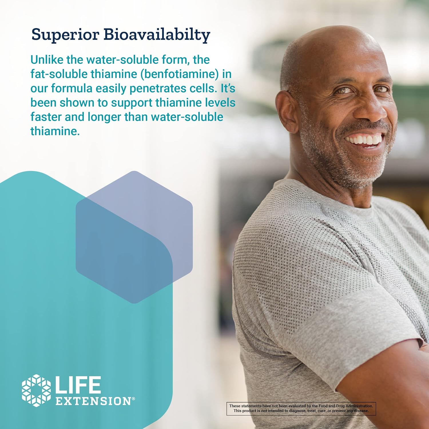 Life Extension Benfotiamine w Thiamine 120 vegetarian capsules