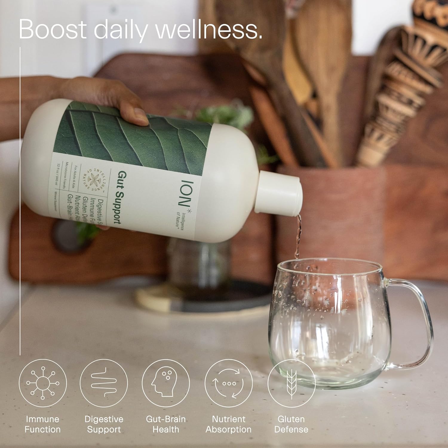 IONGut Health  Promotes Digestive Wellness, Strengthens Immune Function, Alleviates Gluten Sensitivity, Enhances Mental Clarity  2-Week Supply (8 oz.)