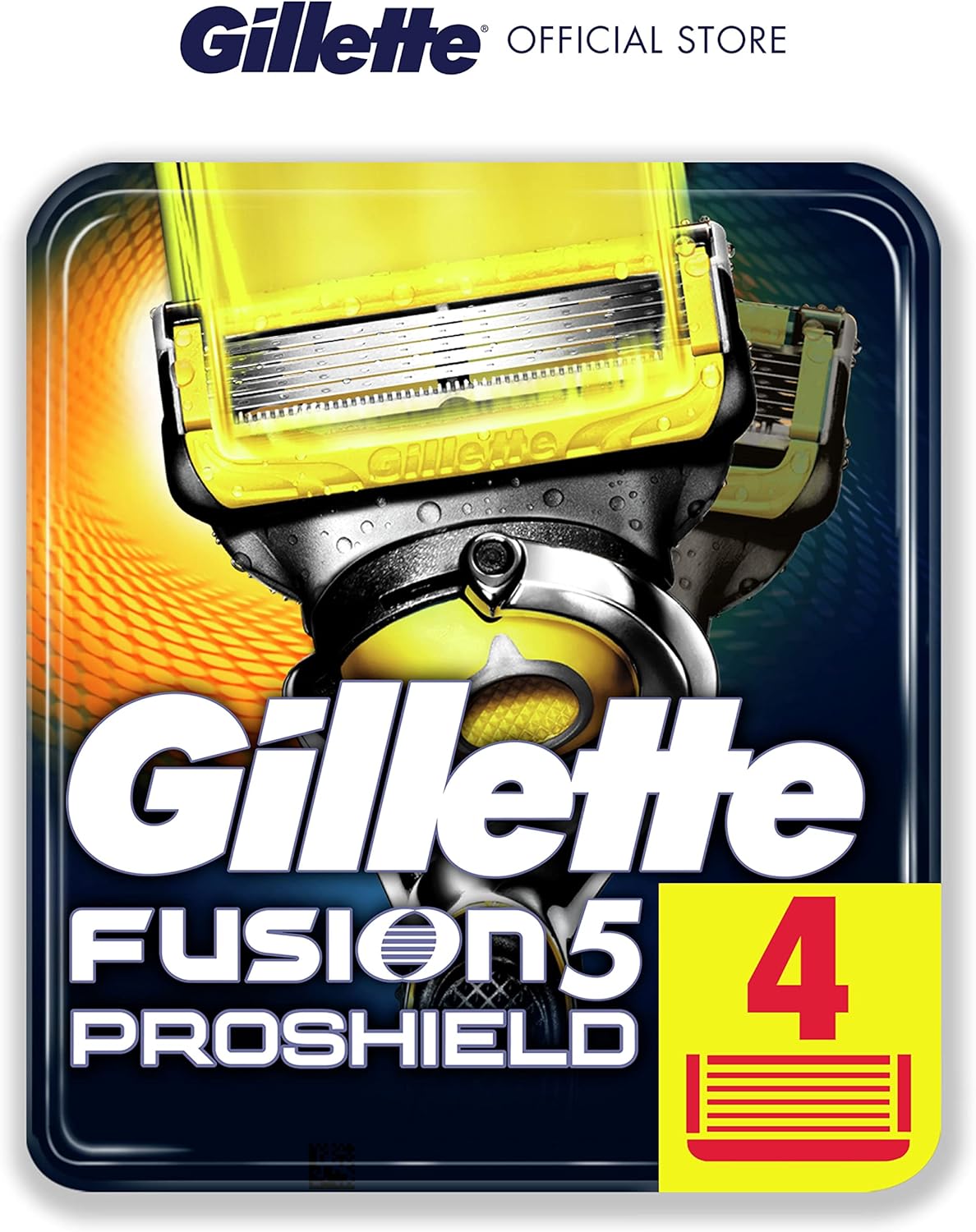 Gillette Fusion Proshield Men's Fusion Razor Blade Refills, 4 Pack