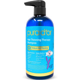 PURA D'OR Hair Thinning Therapy Biotin Shampoo VANILLA LAVENDER Scent (16 oz) wArgan Oil, Herbal DHT Blockers, Zero Sulfates, Natural Ingredients For Men & Women, All Hair Types (Packaging may vary)