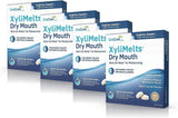 OraCoat XyliMelts Dry Mouth Relief Moisturizing Oral Adhering Discs Slightly Sweet with Xylitol, For Dry Mouth, Stimulates Saliva, Non-Acidic, Day and Night Use, Time Release for up to 8 Hours (240) 6 Packs
